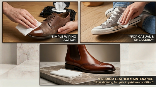 🔥 Gearnodes Premium Shoe Shine & Multi-Surface Wipes – Pack of 3(80 Wipes x 3) 👟✨ Perfect for Sneakers, Leather, Kitchen Cabinets & Mirrors 🏠 🔥 [BUY 2 GET 1 FREE] 🔥