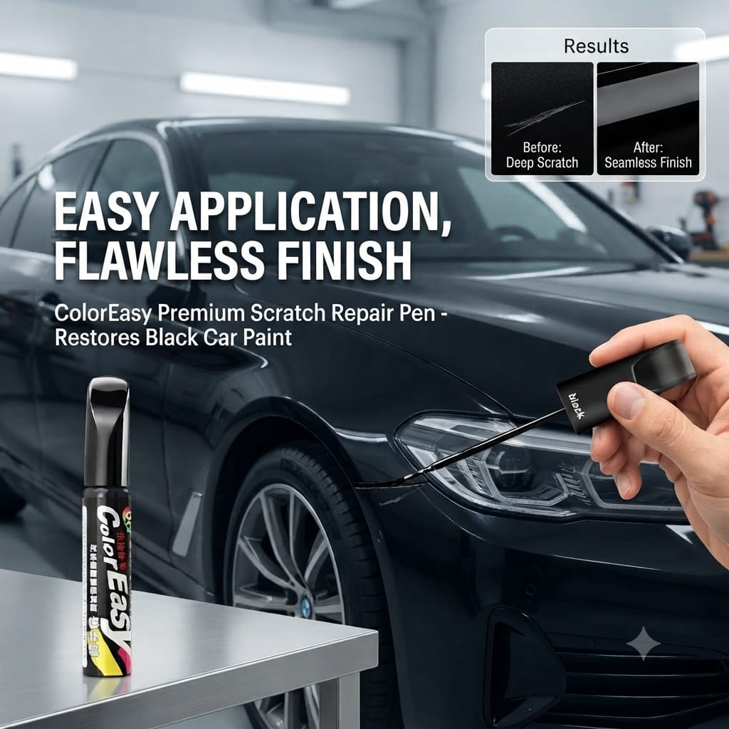 Gearnodes Car Scratch Remover Touch Up Paint Pen - Pack of 2, 2 in 1 Automotive Car Paint for Deep Scratches.