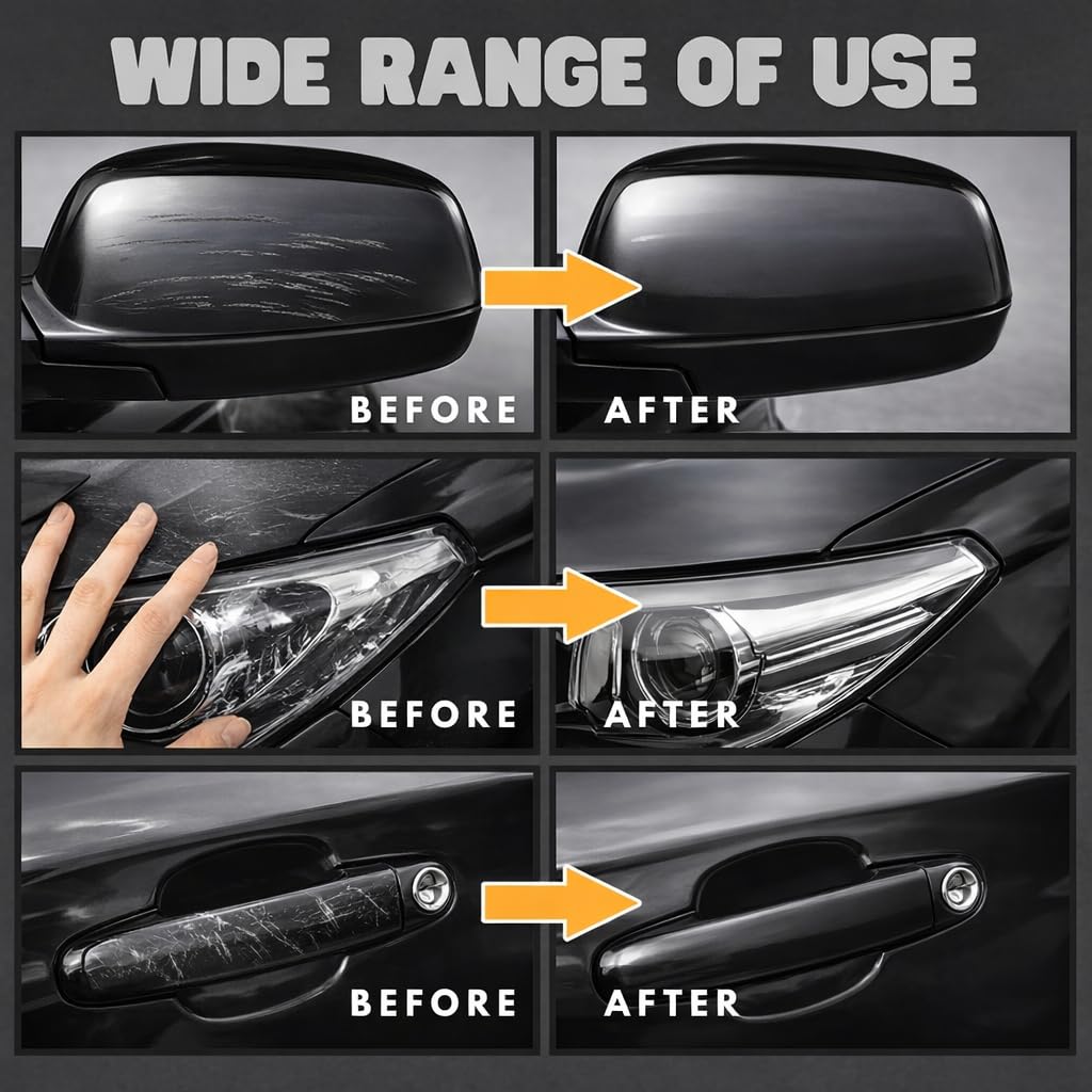 Gearnodes Car Scratch Remover Touch Up Paint Pen - Pack of 2, 2 in 1 Automotive Car Paint for Deep Scratches.