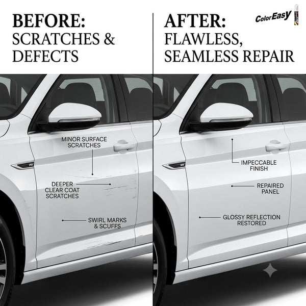 Gearnodes Car Scratch Remover Touch Up Paint Pen - Pack of 2, 2 in 1 Automotive Car Paint for Deep Scratches.