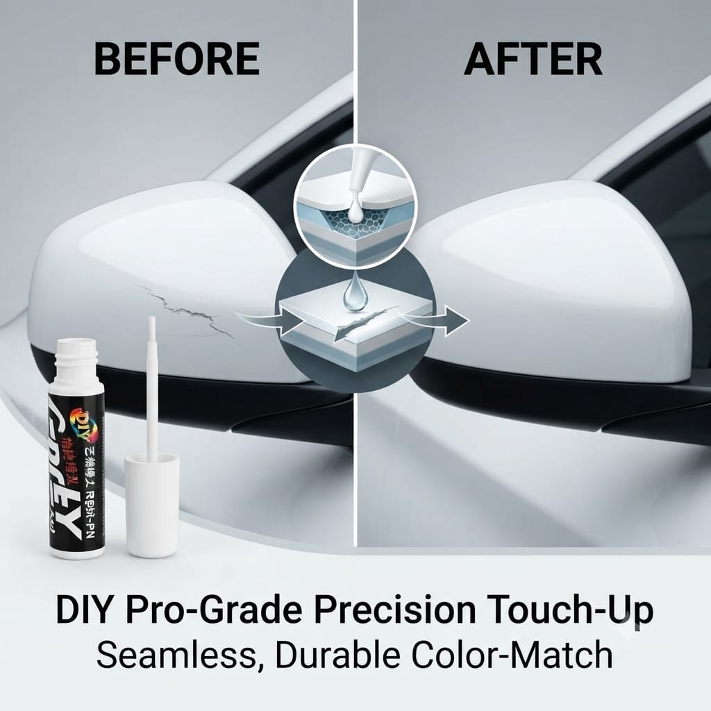 Gearnodes Car Scratch Remover Touch Up Paint Pen - Pack of 2, 2 in 1 Automotive Car Paint for Deep Scratches.