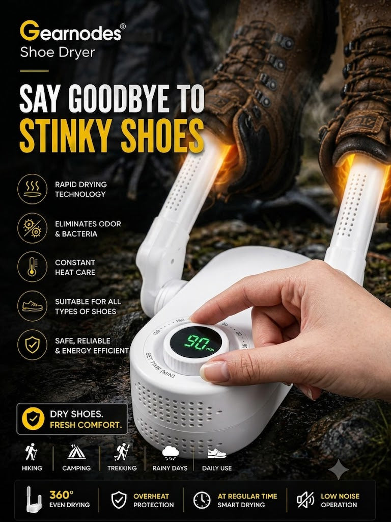 Gearnodes Electric Shoe Dryer & Warmer | Odor Eliminator with Rapid Drying Technology